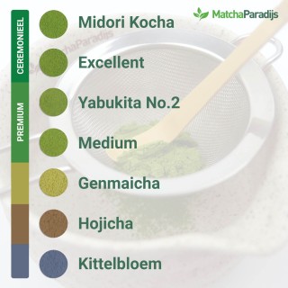 Proefpakket MatchaParadijs (7x 10 gram)  - The Matcha Experience