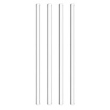 Glazen rietje - Transparant - 4 stuks